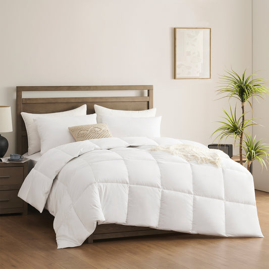 ACCURATEX Cotton Down Alternative Comforter, 400 GSM Filling, Warm for Winter